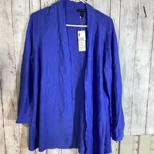 Eileen Fisher Silk Cardigan new m prepppy minimalist casual new